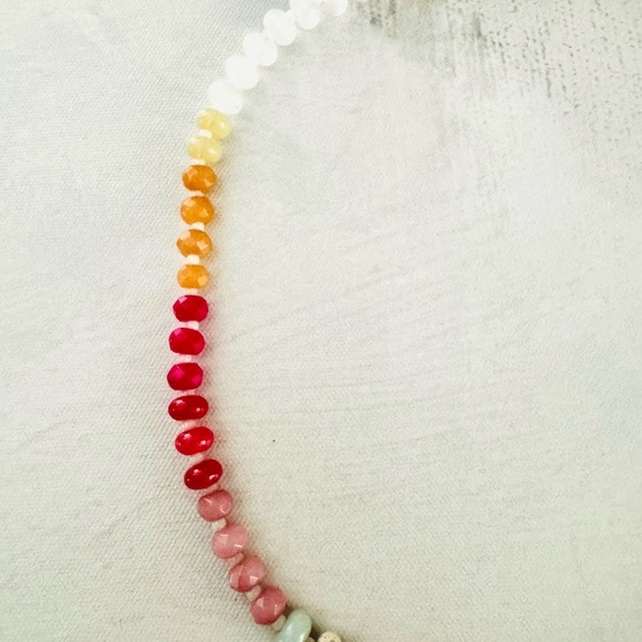 Anthropologie Multicolor Beaded Necklace in color Sunshower - Picture 3 of 7